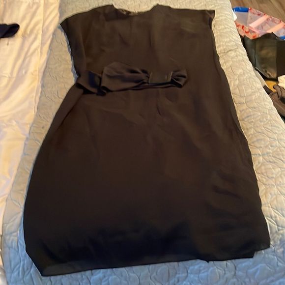 Patra Dresses & Skirts - Patra black sheath dress with belt size 14